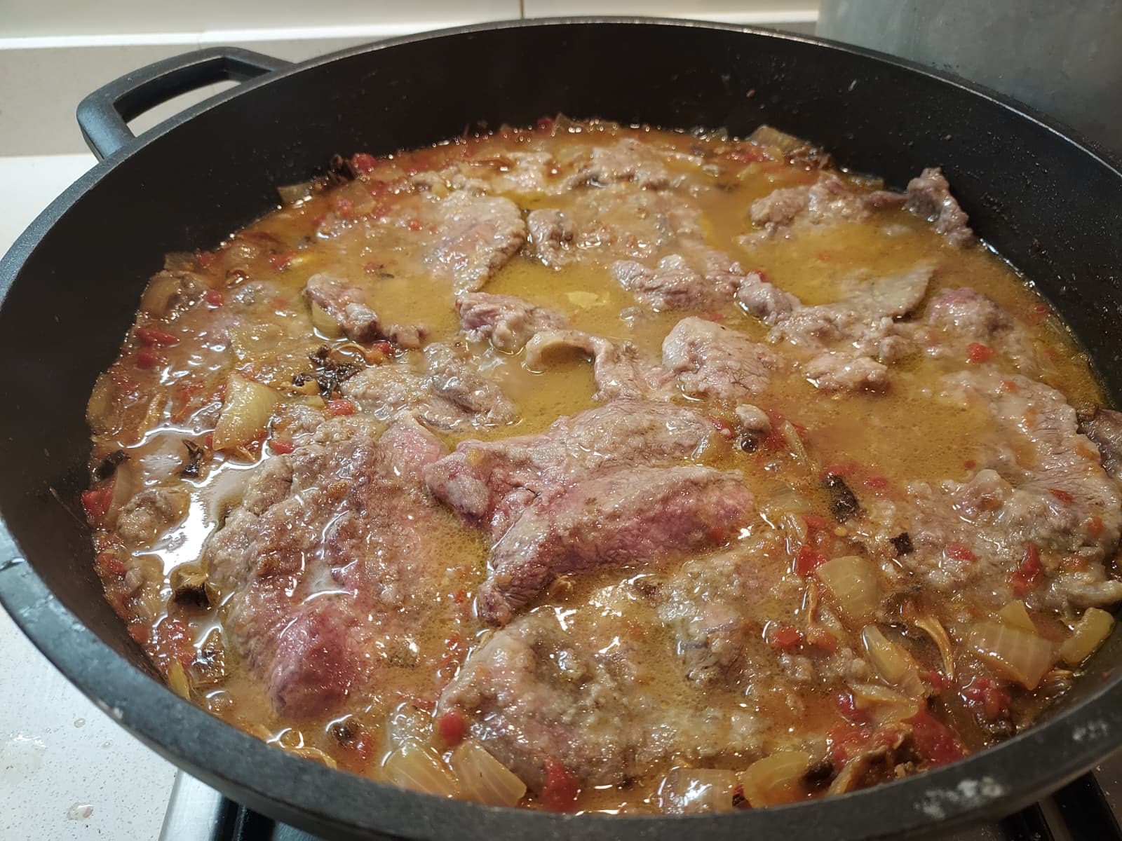 Fricandó de vedella amb bolets